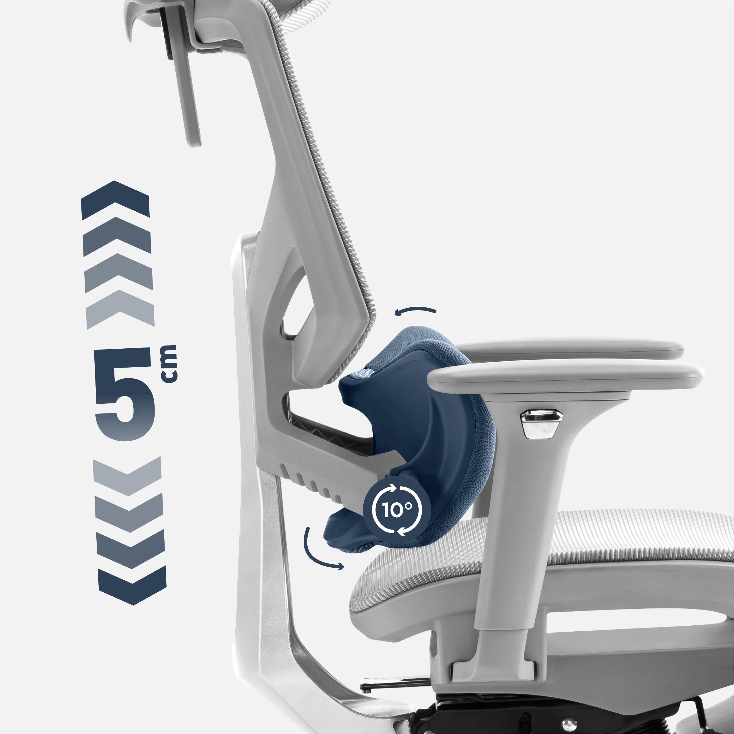 Soporte lumbar regulable Expert 8.7