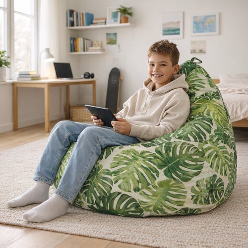 Puffs y peras con estampados Premium