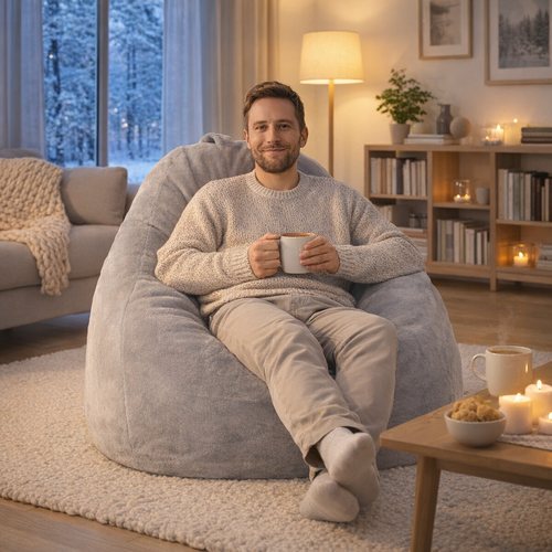 Puff Yeti – pelo sintético para las noches de invierno